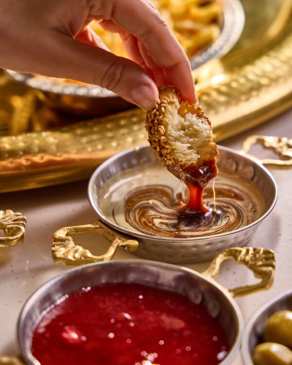 balck honey with tahini